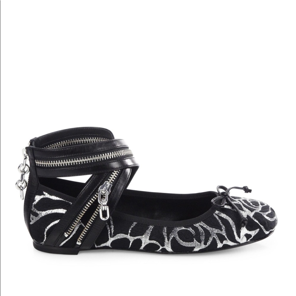 Michael Kors Jacquard Metallic Ballet Flats